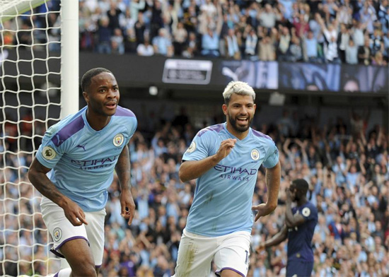 球迷为曼城全队评分：阿圭罗丁丁9分并列第1