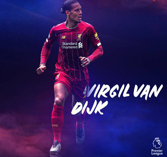 5年暴涨20倍!范戴克身价超1亿欧 成史上最贵后卫