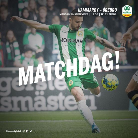 【真相帝】瑞典超： 哈马比 VS 厄勒布鲁